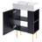 21.6" Black Bathroom vanity