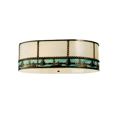 6.75'' H Glass Drum Lamp Shade