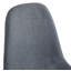 Cullompton Dining Chair (CHA601) With Dark Grey Fabric And Black Legs X 2