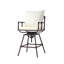 Tabouret de bar d'extérieur polyvalent et réglable avec coussins pour un confort ultime