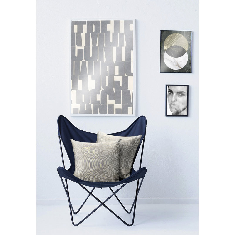 Loft Style Square Cushion, Grey/Brown/Blue, 40cm H x 40cm W
