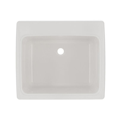 Swan Solid Surface Undermount Utility Sink, 25x22 Inch, White