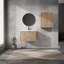 Meuble-lavabo mural 24 po avec lavabo et armoire latérale, portes à fermeture en douceur pour un grand espace de rangement-126233030