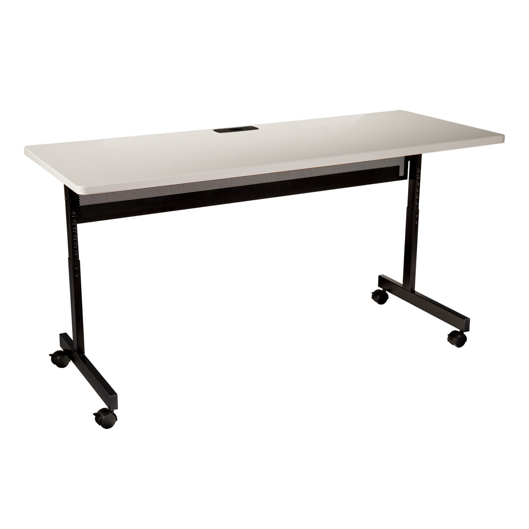 Adjustable Height Multi-Student Computer Desk with Wheels Learniture 