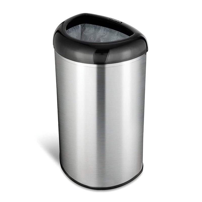 Poubelle en acier inoxydable 13 gallons