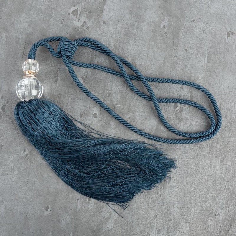 Loveday Fabric 35cm Curtain Tieback, Blue