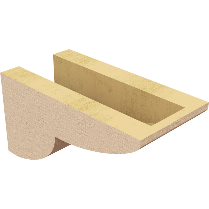 Corbeau TimberThane Crestline, H 4 po x l 4 po x P 8 po