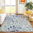 Machine Washable Indoor/Outdoor Lanphear ACN2411 Botanical Rug-682640503