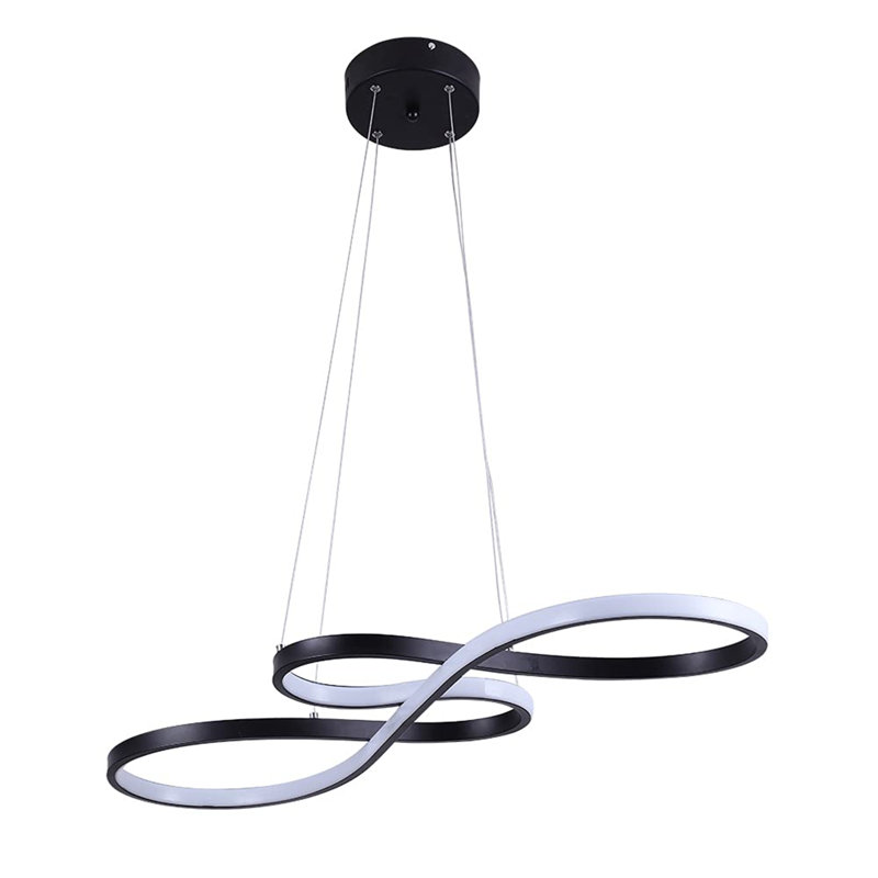 Adwoa 1 - Light Kitchen Island LED Chandelier, Black