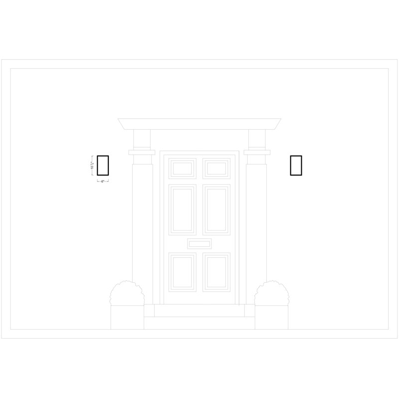 Kakudo LED Outdoor Wall Lantern, 10.5" H x 6" W x 3.75" D