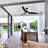 Arcas 60 in. Outdoor Matte Black Integrated LED Ceiling Fan with 5-CCT and 7-RGB Selections, Remote Included-1914495699-1914495696
