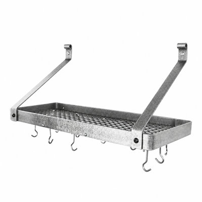 Gourmet Handcrafted Bookshelf Wall Mounted Pot Rack
