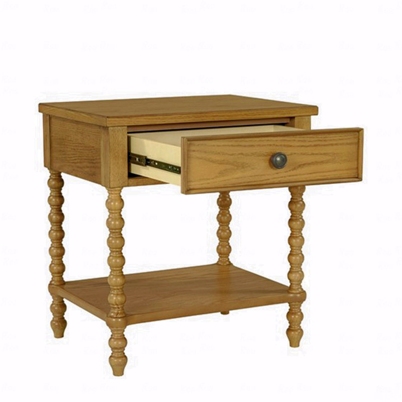 Table de chevet pour chambre à coucher, Naturel