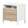 Munich 2-Drawer Nightstand - End Table with Storage Weathered Oak and Matte Black