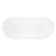 Frayser 71" Free Standing Cast Iron Soaking Tub with Rear Drain and Overflow