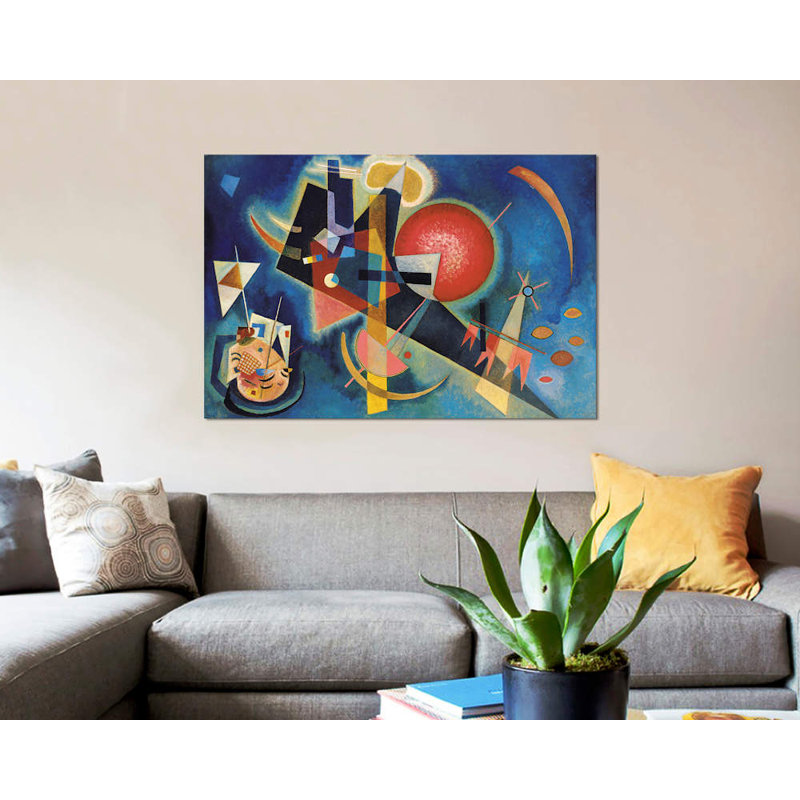 «Im Blau» par Wassily Kandinsky, impression sur toile, H 8 po x l 12 po x p 0,75 po, Toile tendue, Pas de tapis