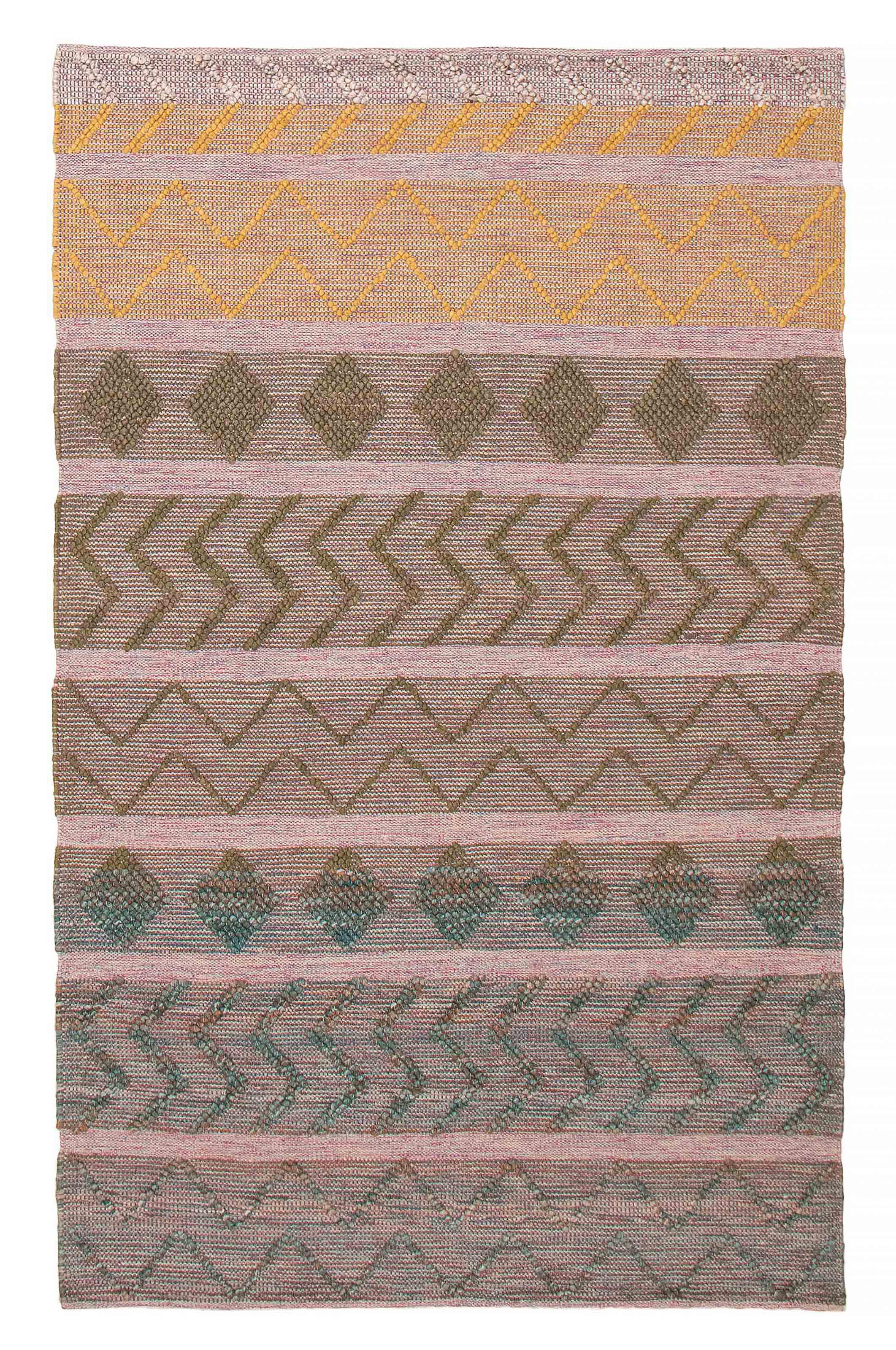 Foundry Select Stepfon Handmade Hand Braided Wool Rug