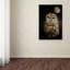 «Barred Owl And the Moon», reproduction d'impression sur toile tendue Vidur-22069000