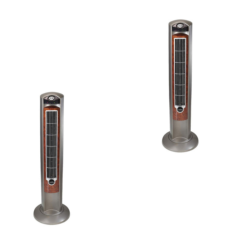Ventilateur tour oscillant de 43 po Lasko, Bois argenté