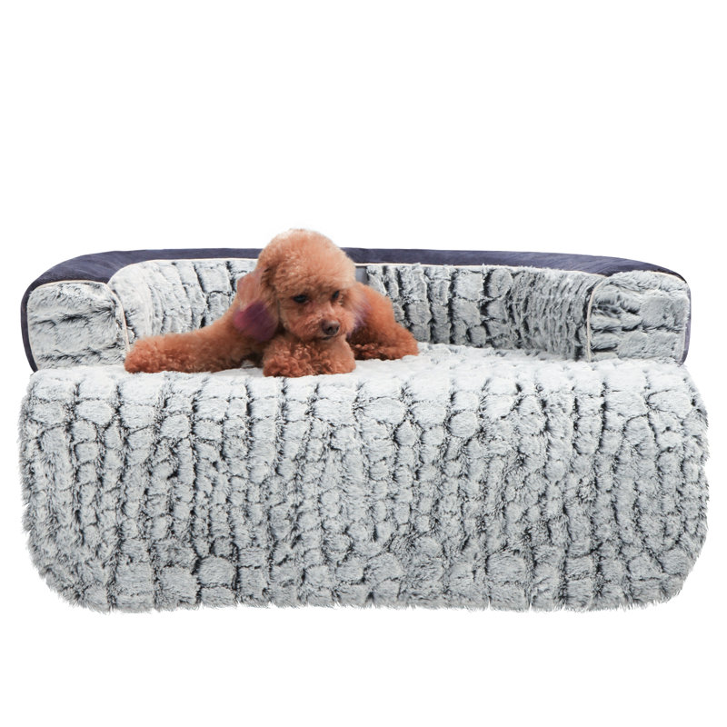 Lit orthopédique pour animaux en polyester, H 7 po x l 37,4 po x P 31,4 po
