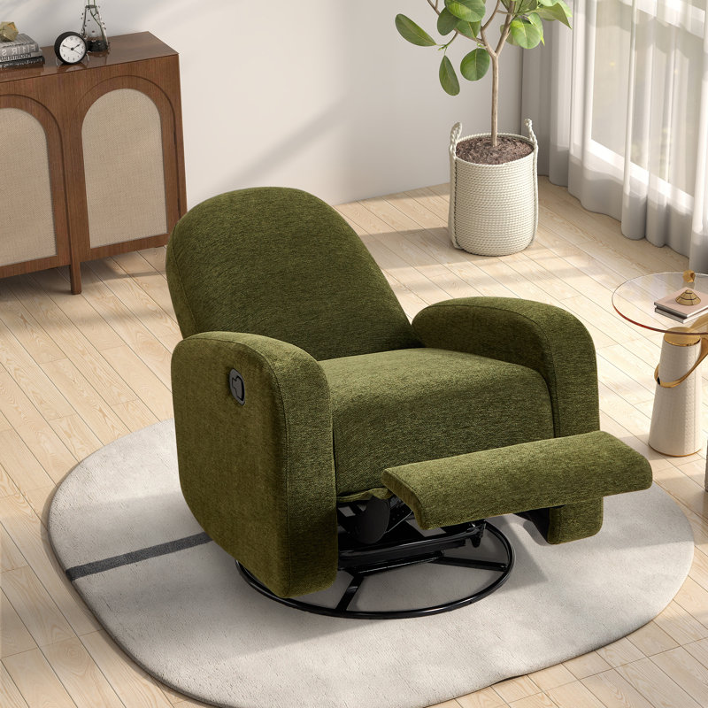 Fauteuil inclinable et pivotant l 32,7 po, Olive Green