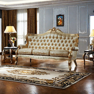 European-style Court Solid Wood Sofa 84.6