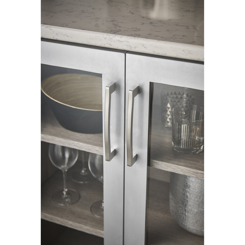 Latham Bar Pull, Brushed Stainless Steel, 6 5/16" Center to Center