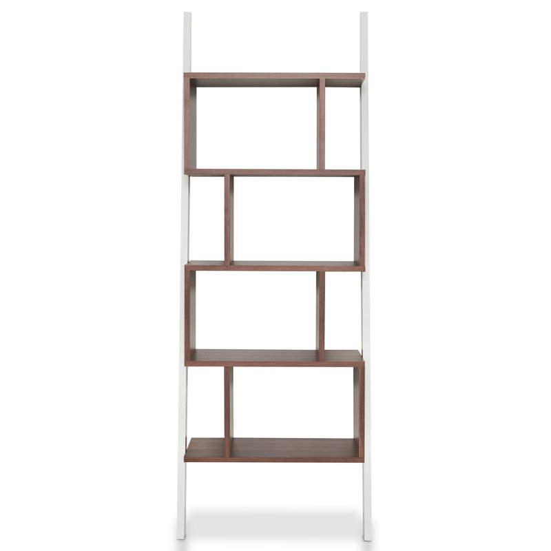 Akyrie 71"H 5-Shelf Wood Display Bookcase