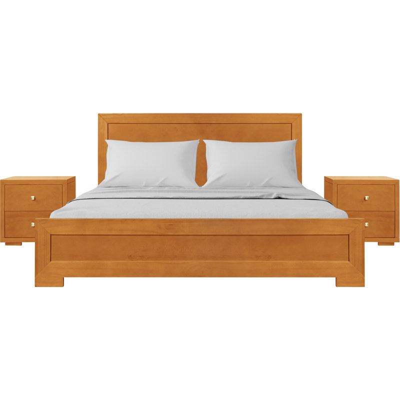 Trent Platform 3-Piece Bedroom Set, King, Cherry