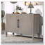 Armoire de rangement 47,25 pouces avec poignées en métal, placage de pin et 2 portes-886667496