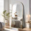 Grand miroir de plancher arqué pleine longueur-1095442277-1095442202