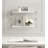  Arietta Tiered Shelf 18X7x28 White, Gold