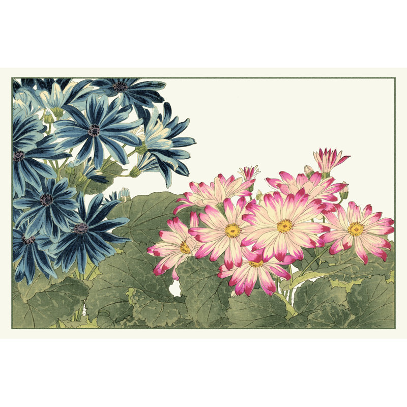 Japanese Flower Garden IV by Konan Tanigami - Wrapped Canvas Painting, 30cm H x 46cm W x 3.8cm D