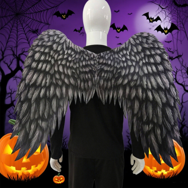 Déguisement d'aile d'ange extra large 1pc, Noir