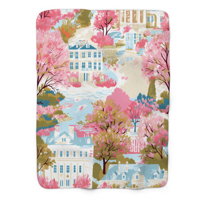 Stylish Fall Scenes - 1 Piece Premium Sherpa Blanket