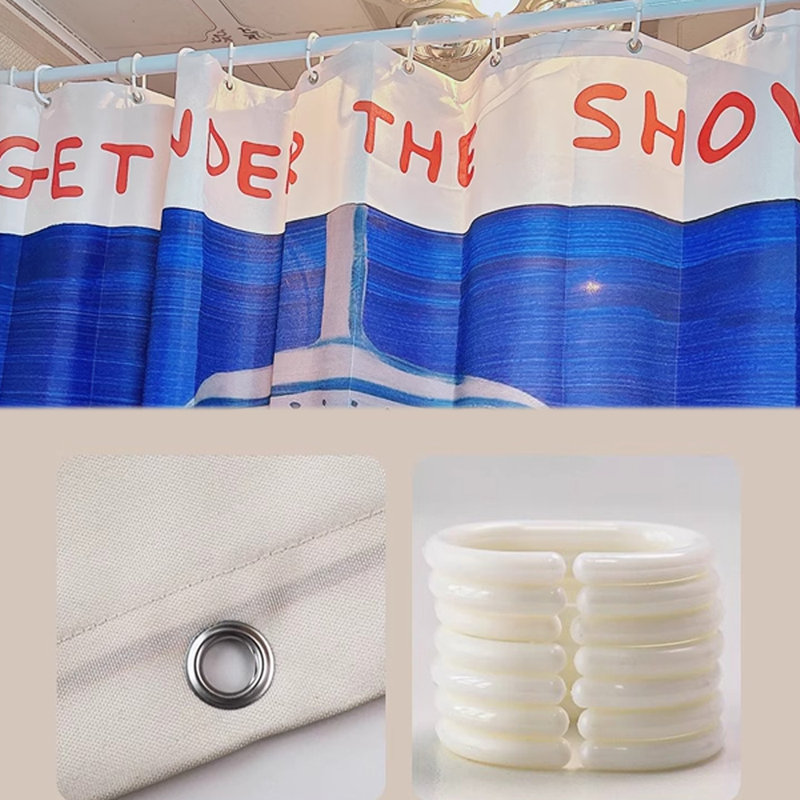 Rideau de douche en polyester