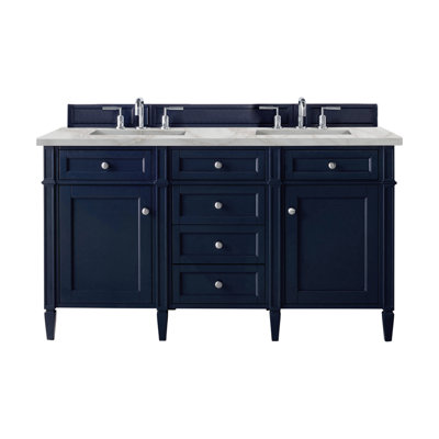 Brittany 60" Double Vanity W/FreePower Wireless Charger