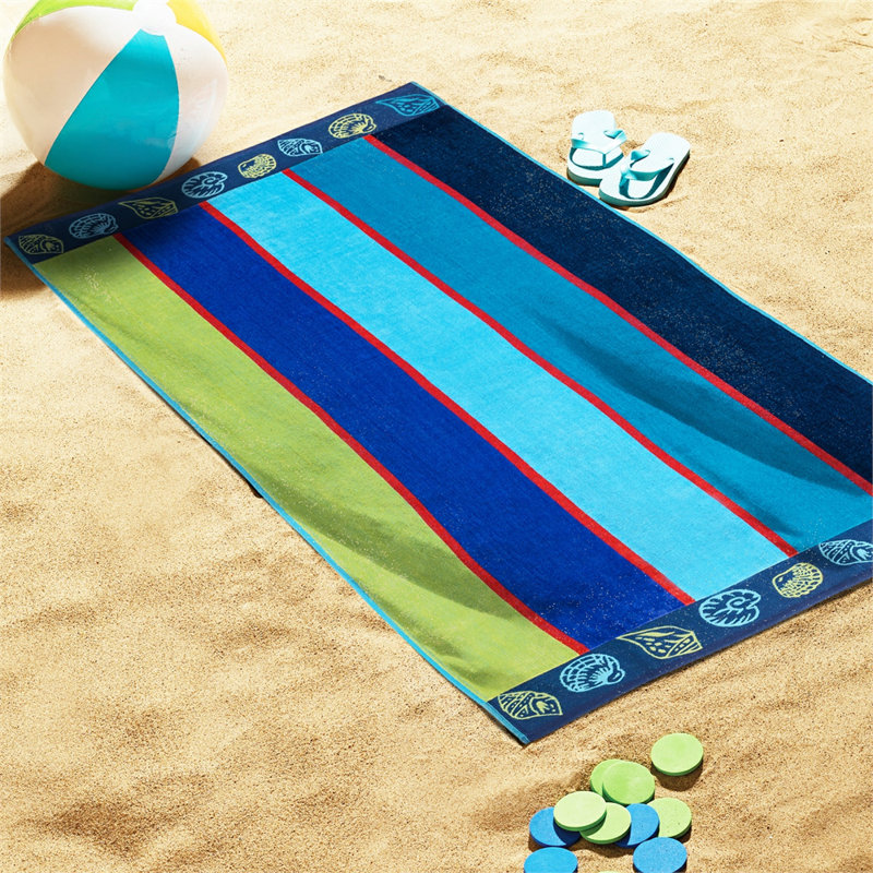 Makenna Oversized Sea Shell 100% Cotton Beach Towel