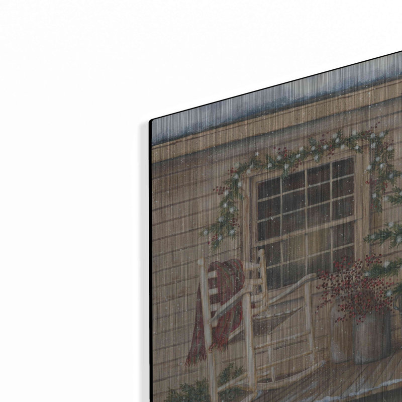«Winter Country Porch» par Pam Britton, H 12 po x l 16 po