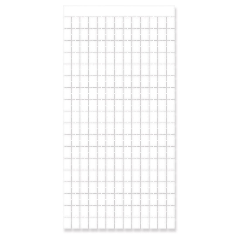 Rideau carré métallique, Blanc