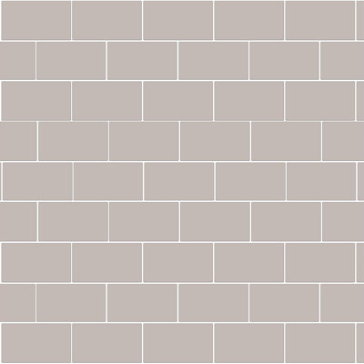 14cm W x 28cm L Aluminum Peel and Stick Subway Tile