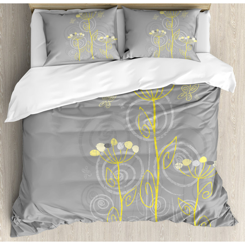 Traditional Floral Duvet Cover, King