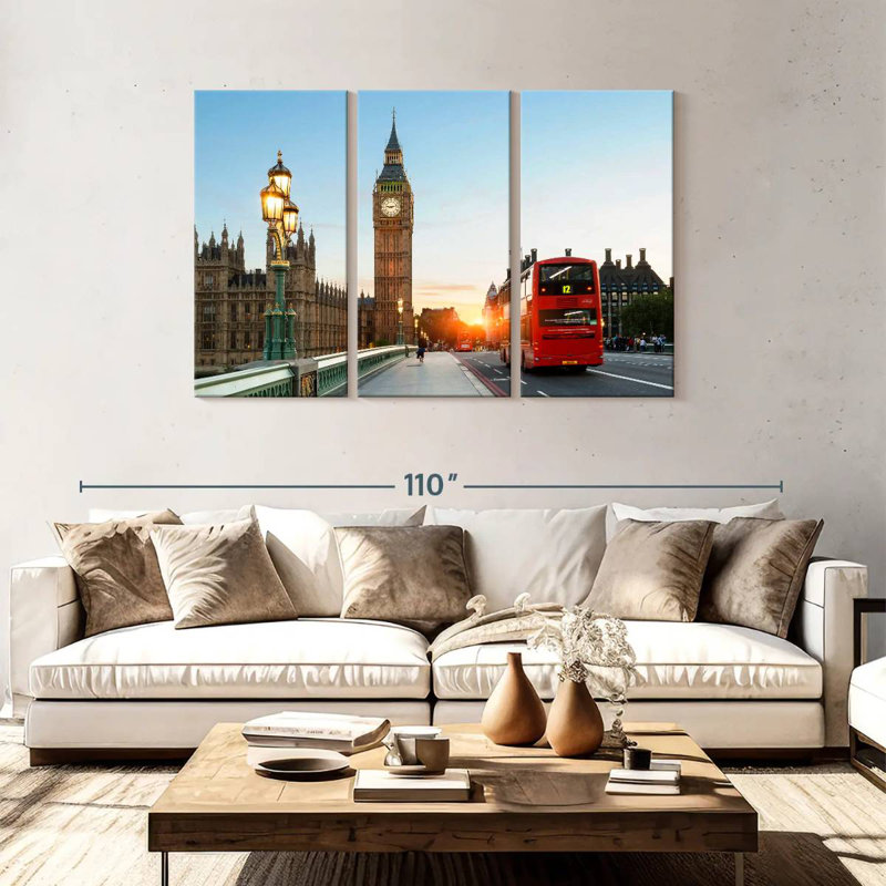 Rorry London Morning, 48" H x 74" W