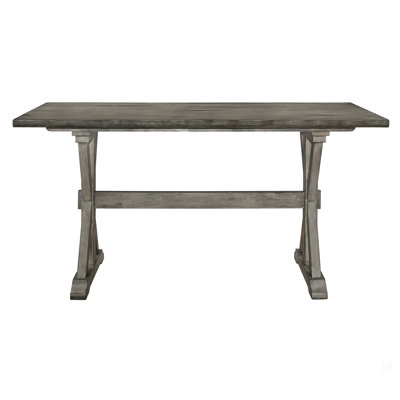 Mobilier de salle à manger à hauteur de comptoir rustique en bois d'hévéa