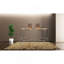 Tabouret de bar contemporain H 29,50 po avec coude en bois / chrome