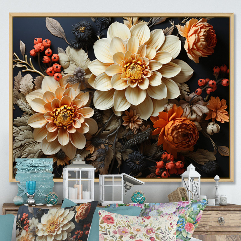 Lyta " Bohemian Art Earthly Delights ", H 16 po x l 32 po x P 1 po, Cadre naturel flottant
