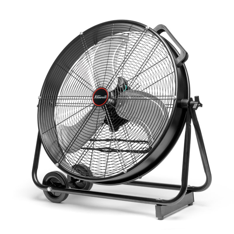XtremepowerUS 24" High-Velocity Drum Fan with Adjustable Tilt & 3-Speed Settings