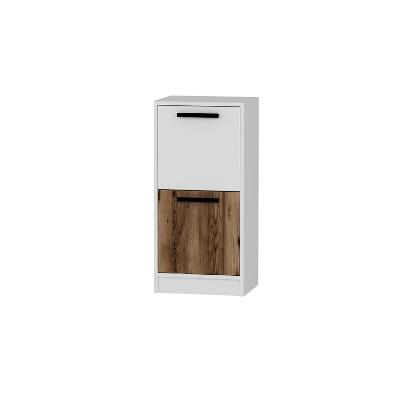 Armoire polyvalente Bianchina, Blanc / Brun
