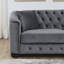 Canapé classique en velours capitonné - Canapé Chesterfield à garniture cloutée pour la maison et le bureau-612604781
