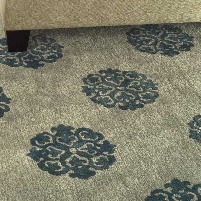 Candelo Hand Tufted Wool Pile Geometric Rug